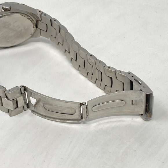 Reebok Watch Men 39mm Silver Tone Blue Dial Day Date WR 50M New Battery 8.25" - Picture 15 of 15